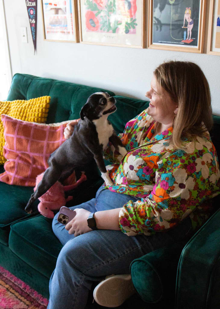 A DogThemed Picture Wall Is a Focal Point in This Apartment